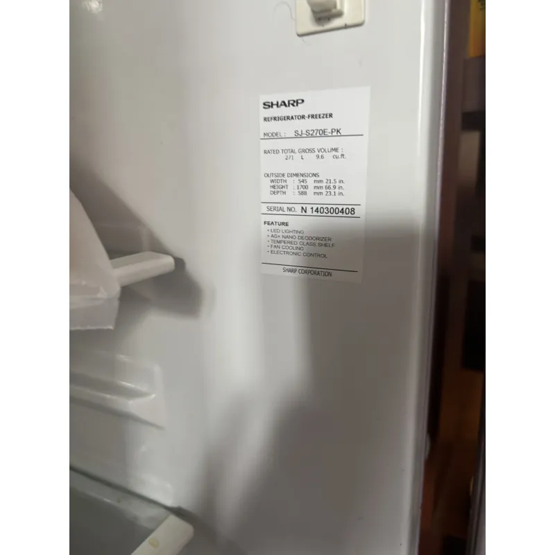 Tly tủ lạnh Sharp 271L chưa qua sửa chữa 763669