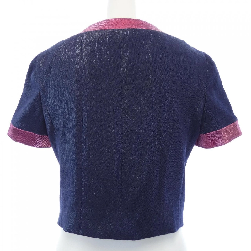 【Khuyến mãi】Áo khoác không cổ CHANEL 637040