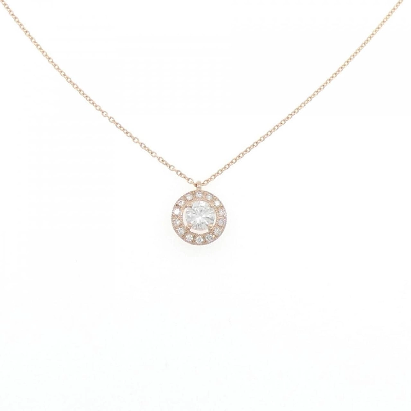 K18PG Dây chuyền kim cương 0.306CT H SI1 Tốt - Hàng hiệu Chính hãng 875346