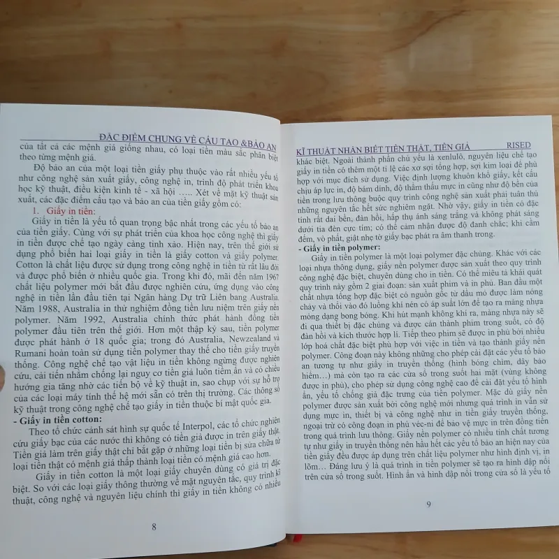 Kĩ Thuật Nhận Biết Tiền Thật, Tiền Giả - TS. Phan Văn Tính chủ biên 761079