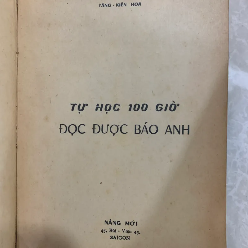 TỰ HỌC 100 GIỜ ĐỌC ĐƯỢC BÁO ANH - TĂNG KIẾN HOA 589600