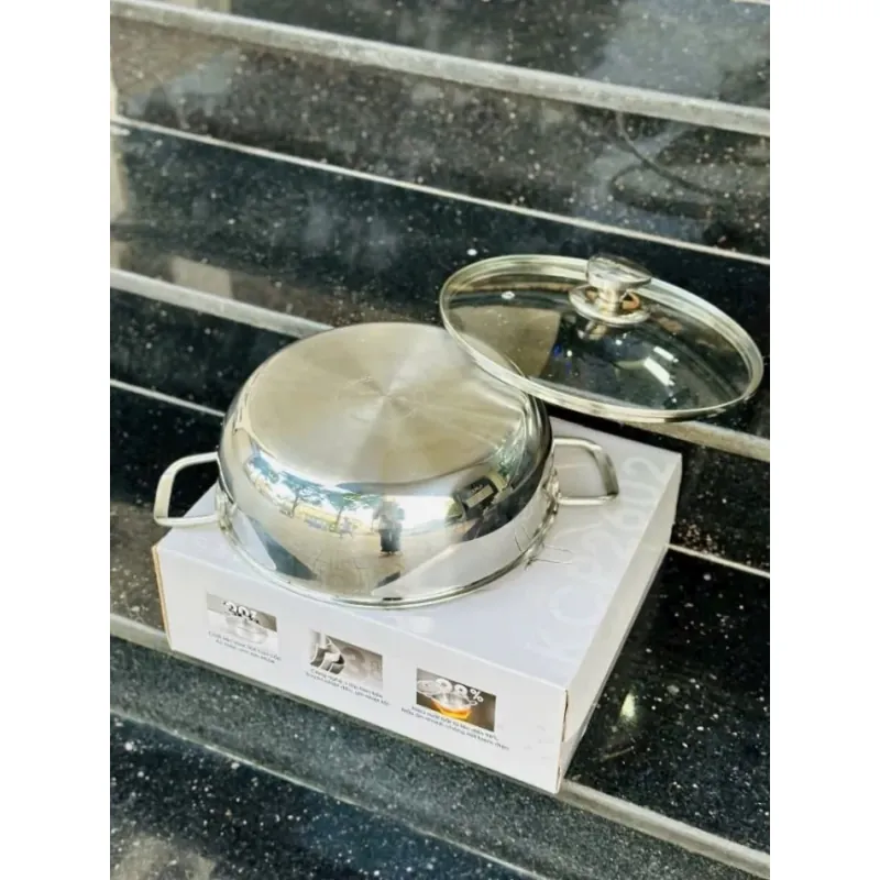 Nồi inox liền khối cao cấp đa năng KALITE KCP2602 – Size 26cm, hiệu suất bắt từ 98% 797328