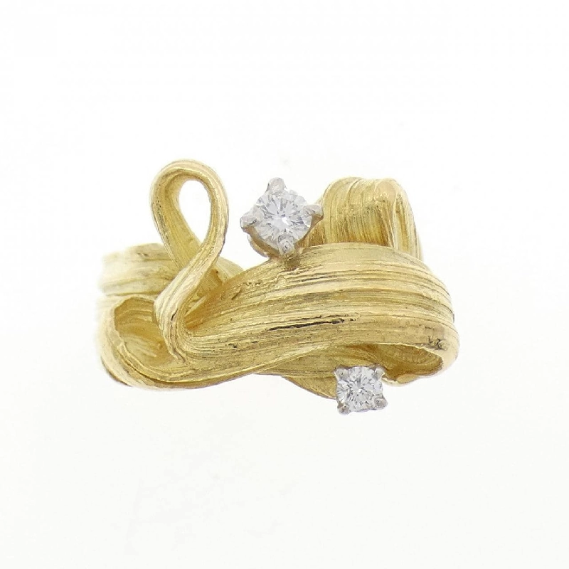 Nhẫn kim cương K18YG/PT900 0.13CT - Hàng hiệu Authentic 850405