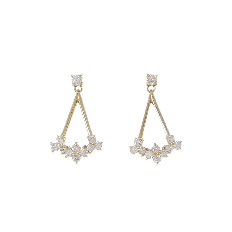 K18YG Bông tai kim cương 0.50CT - Hàng hiệu Chính hãng 864245