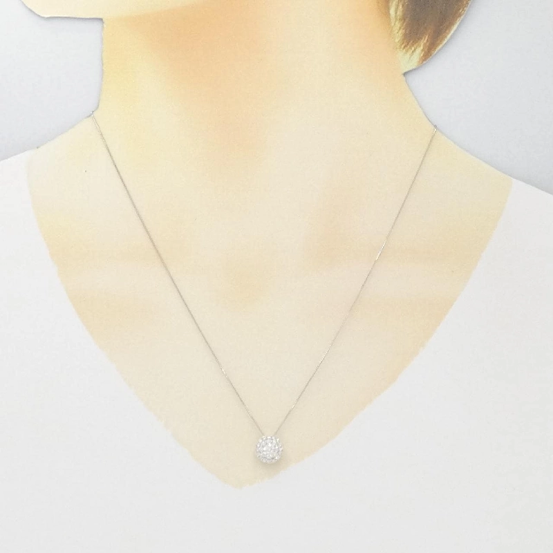 K18WG Dây chuyền kim cương 0.50CT - Hàng hiệu Chính hãng 866519