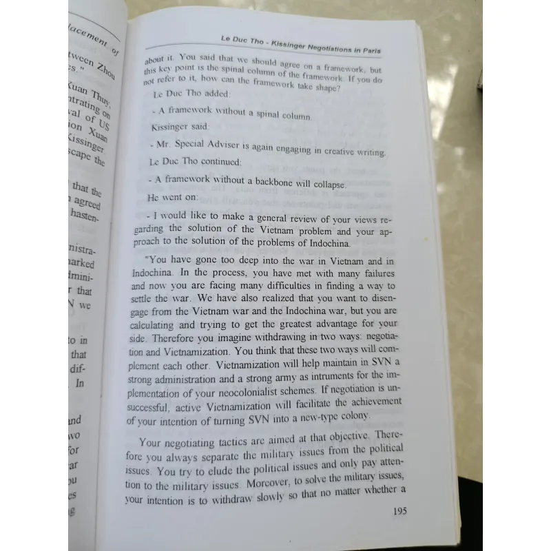 LE DUC THO - KISSINGER NEGOTIATIONS IN PARIS 557218