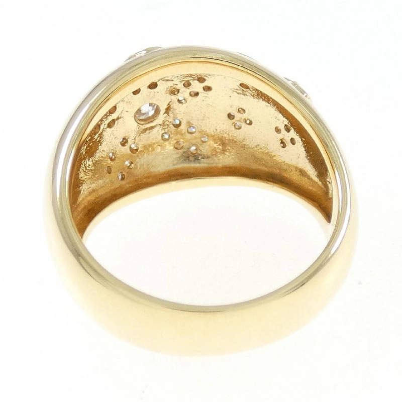 Nhẫn kim cương hoa K18YG 0.14CT 670854