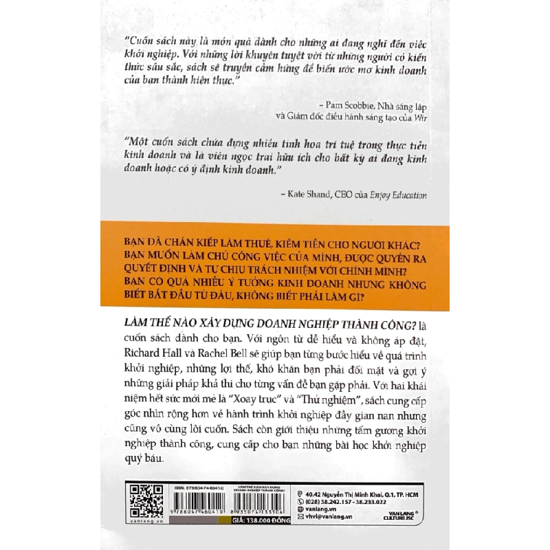 Làm Thế Nào Xây Dựng Doanh Nghiệp Thành Công - Richard Hall, Rachel Bell 285675