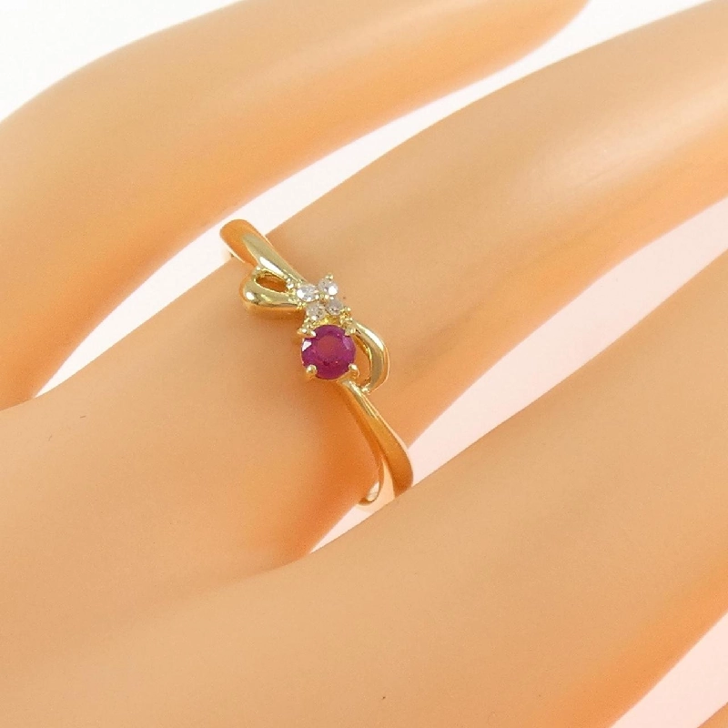 Nhẫn Ruby K18YG - Hàng hiệu Chính hãng 849041