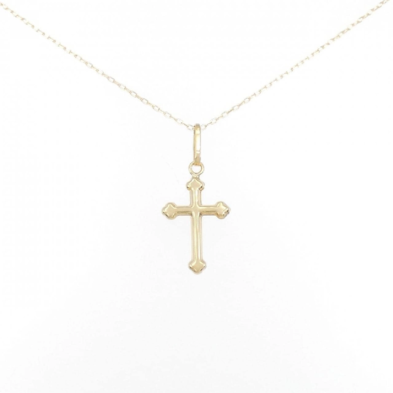 K18YG Dây chuyền hình chữ thập - Hàng hiệu Chính hãng 862255