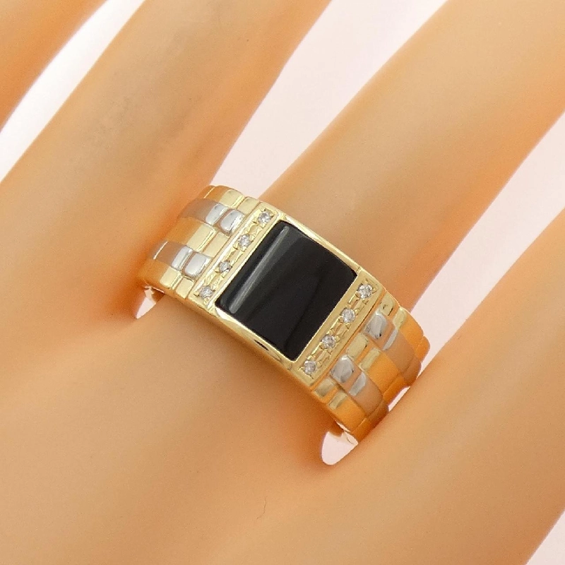 K18YG/PT900 Nhẫn Onyx - Hàng hiệu Chính hãng 849559