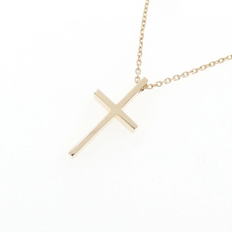 4゜C K10YG Dây chuyền hình chữ thập - Hàng hiệu Authentic 841393