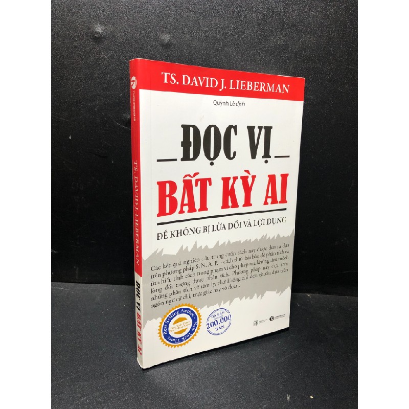 Đọc vị Bất Kỳ ai TS. David J.Lieberman 2023 mới 90% HCM0611 31069