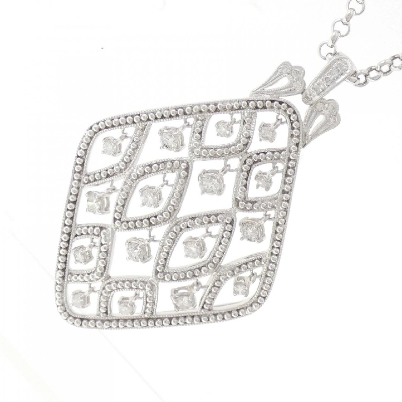 K18WG/750WG Dây chuyền kim cương 1.12CT - Hàng hiệu Chính hãng 846764