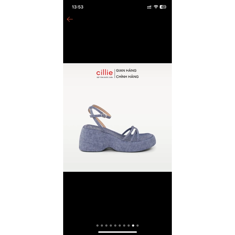 Giày Sandal đế bánh mì đế xuồng cao 7cm 495860