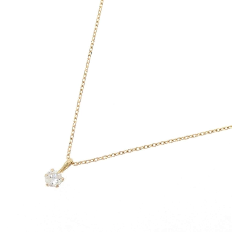 K18YG Solitaire Dây chuyền kim cương 0.10CT - Hàng hiệu Chính hãng 859627