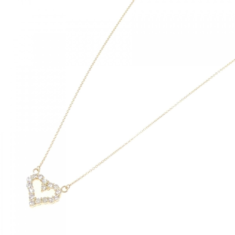 K18YG Dây chuyền kim cương hình trái tim 0.52CT - Hàng hiệu Chính hãng 859602