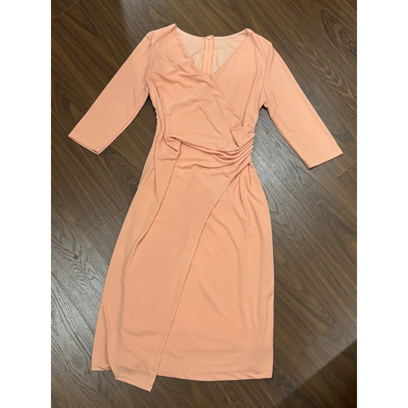 Đầm thun thiết kế_size S_ màu cam sữa 524266