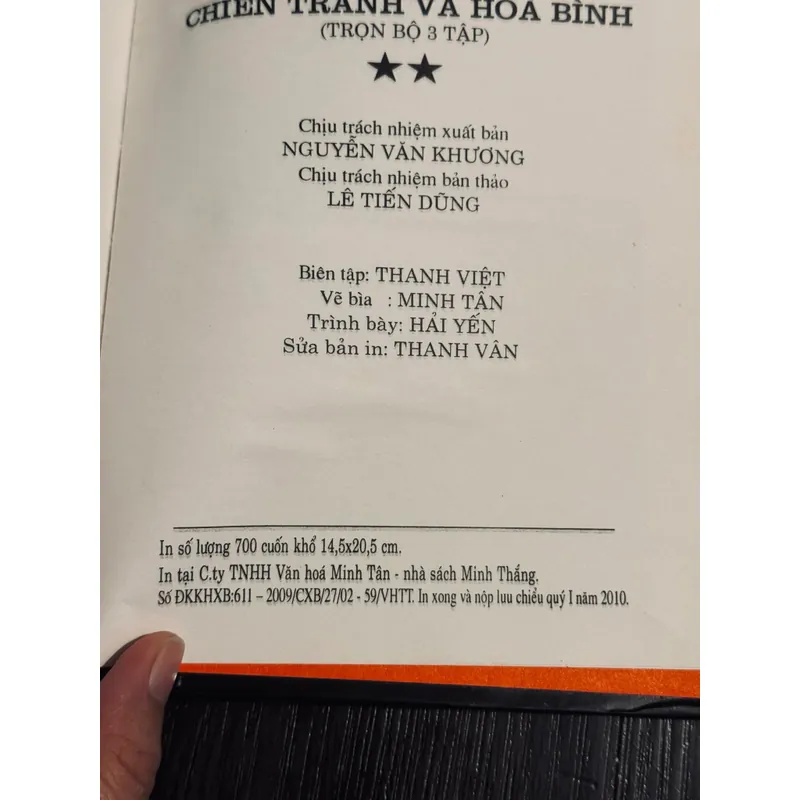 Trọn bộ chiến tranh và hòa bình (bìa cứng) 560307