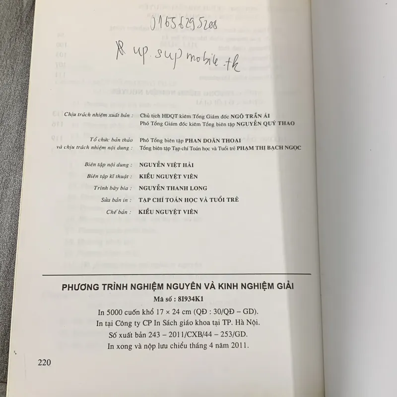 Phương trình nghiệm nguyên và kinh nghiệm giải. 3b5 717377