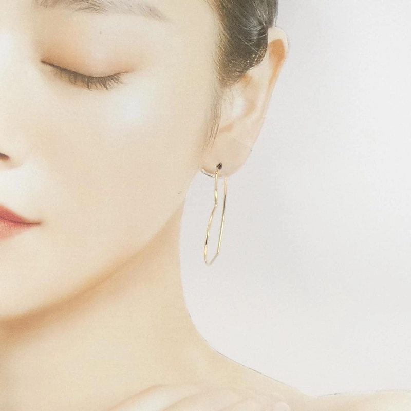 Trang sức Star Jewelry K18YG Bông tai hình trái tim - Hàng hiệu Chính hãng 845021