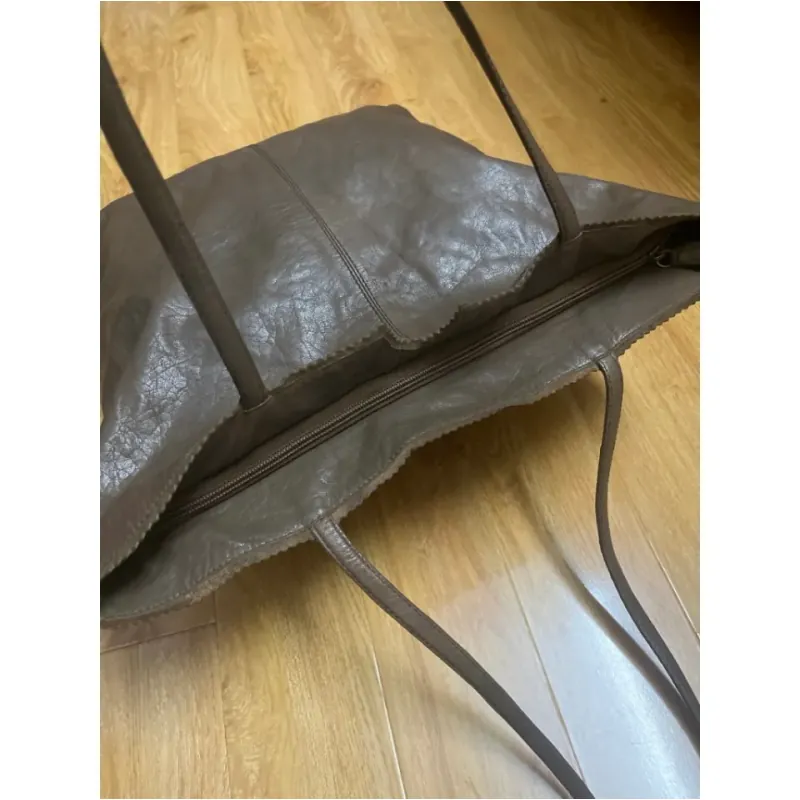 Túi tote nữ sz 34/42*38*11 da thật 2hand 925726