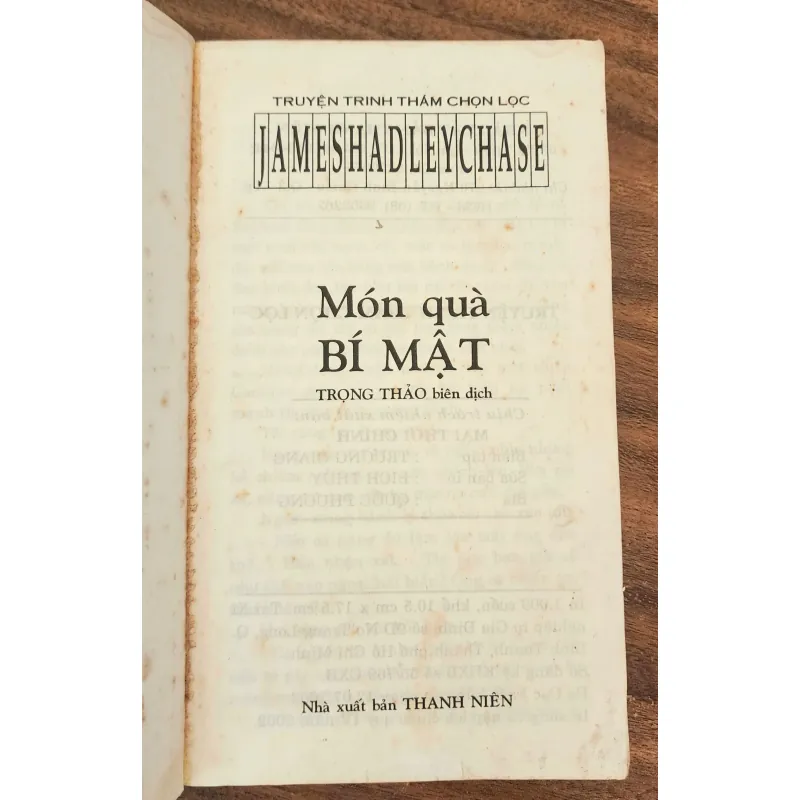 Trinh thám cổ điển: MÓN QUÀ BÍ MẬT (James Hadley Chase) 754094