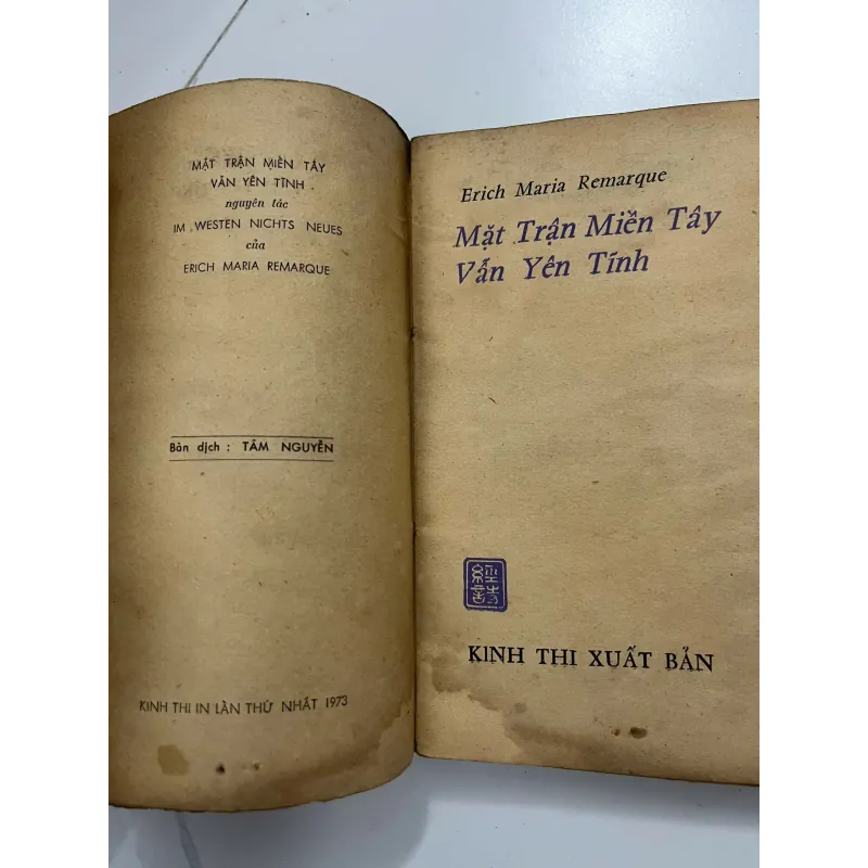 Mặt trận miền Tây vẫn yên tĩnh – Erich Maria Remarque 991678