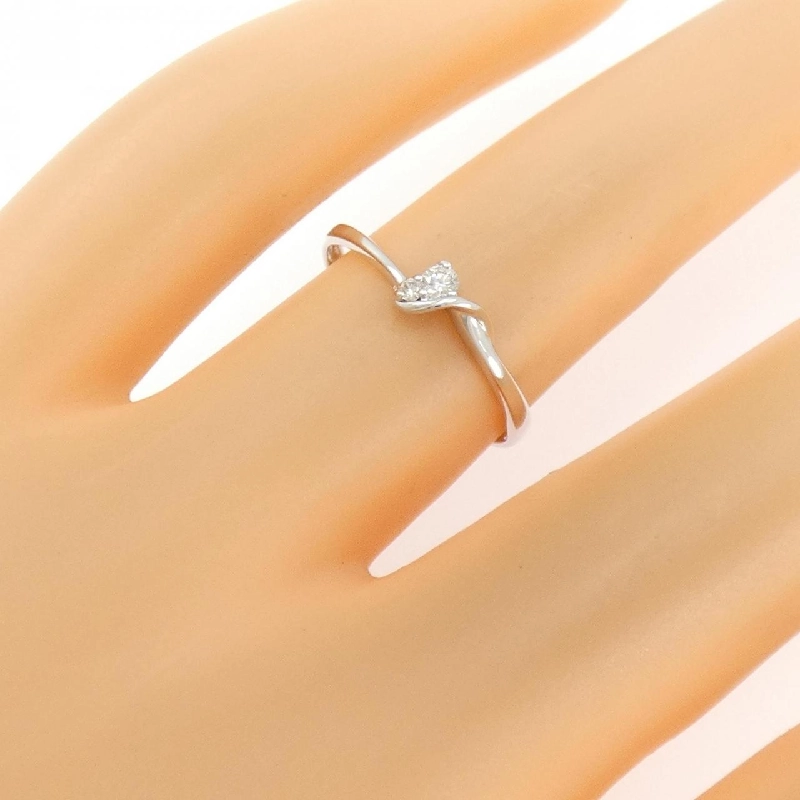 Nhẫn kim cương K18WG 0.05CT - Hàng hiệu Authentic 853018