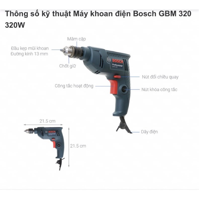 Máy khoan BOSCH GBM 320 7573