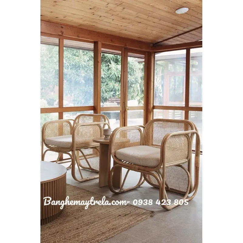 Ghế mây vuông mắt cáo 788592