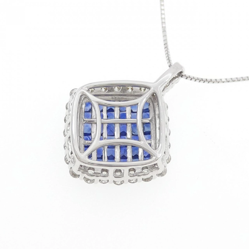 K18WG Sapphire Necklace 1.35CT - Hàng hiệu Authentic 863175