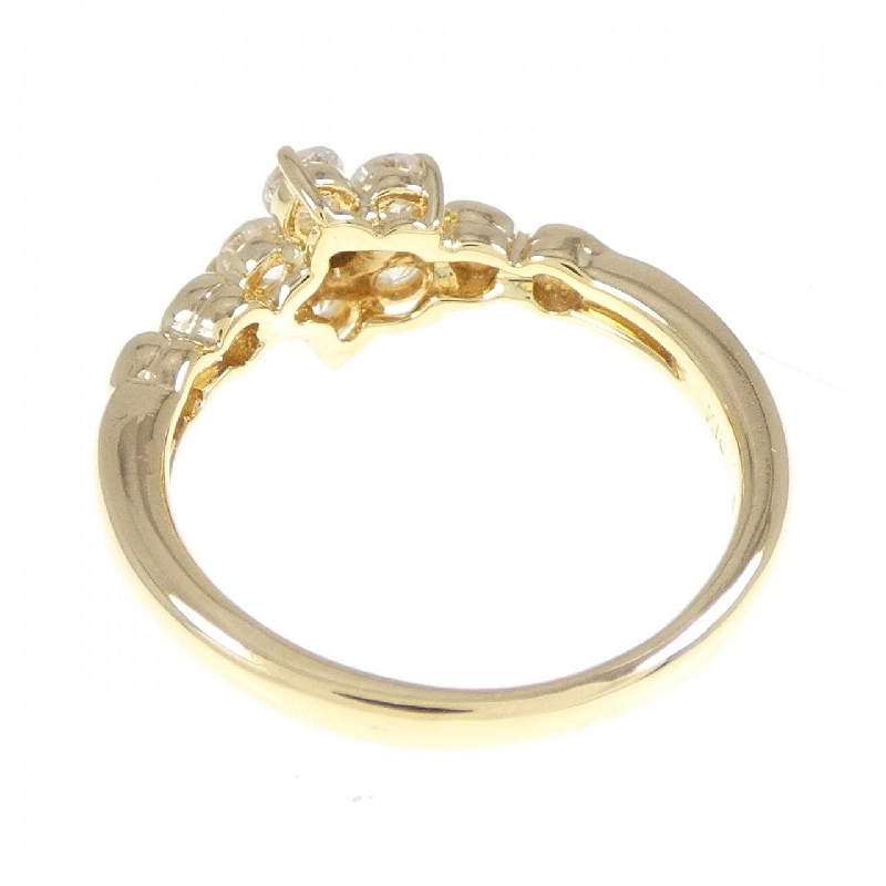 Nhẫn kim cương hoa K18YG 0.50CT 672646