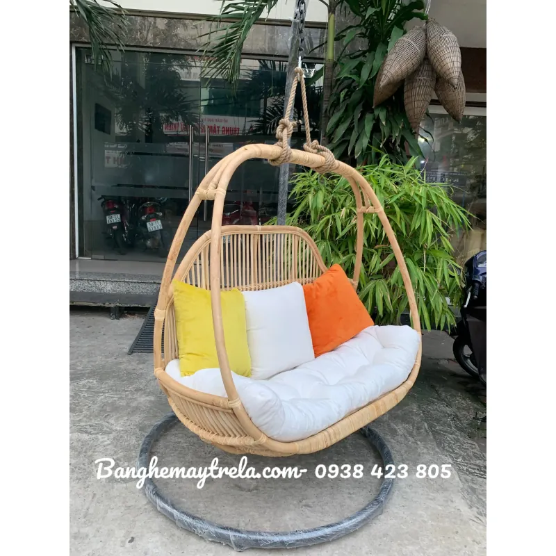 Ghế xích đu đôi mây 553419