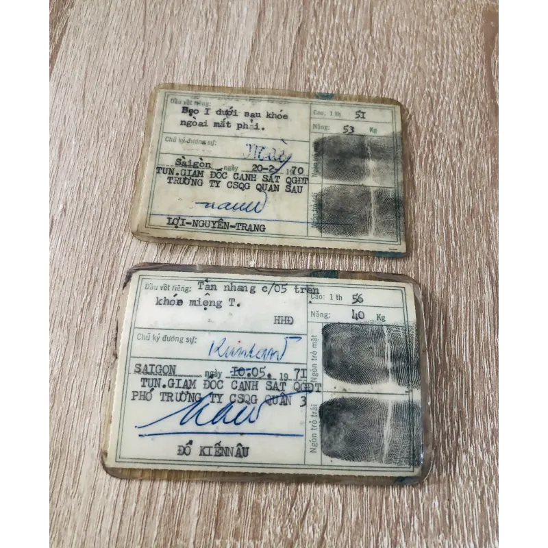 2 Thẻ căn cước xưa 994312