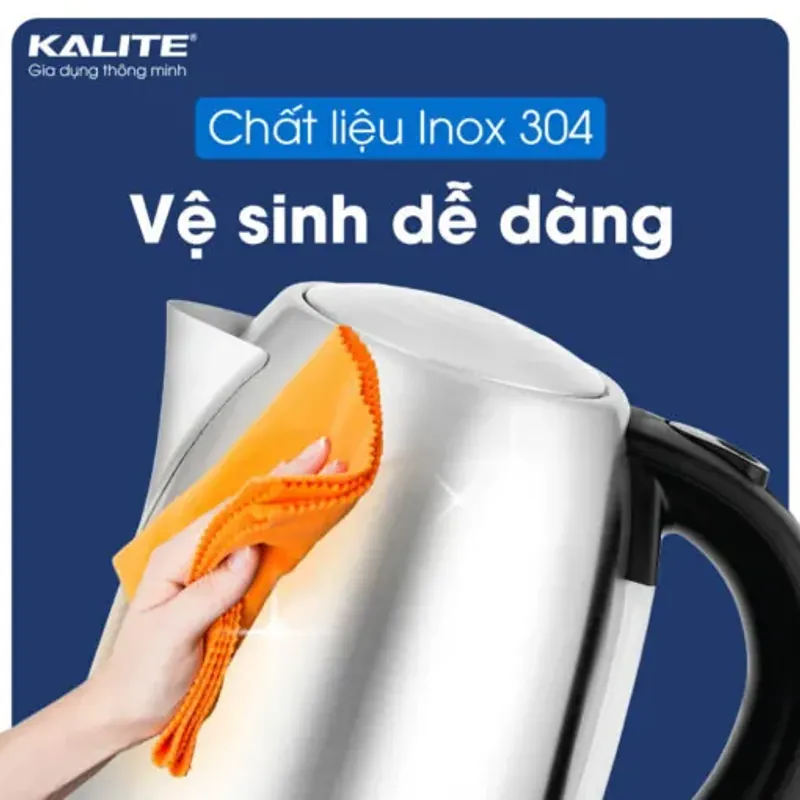 Ấm đun siêu tốc KALITE KL-301, màu bạc tinh tế, hàng mới 100% 698955