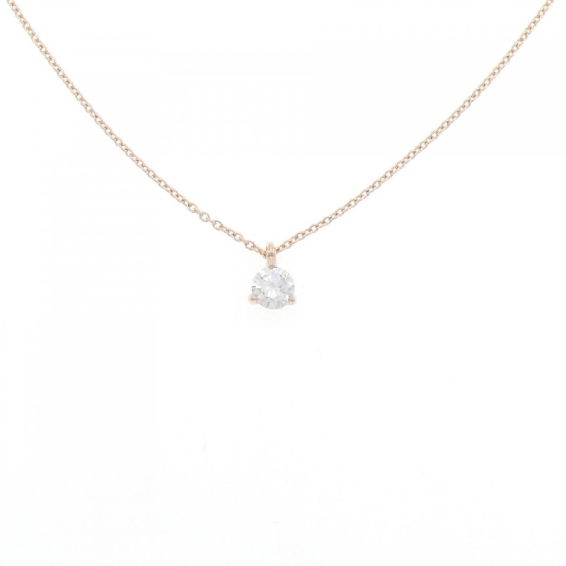 K18PG Dây chuyền kim cương 0.204CT G VS2 VG - Hàng hiệu Chính hãng 876045