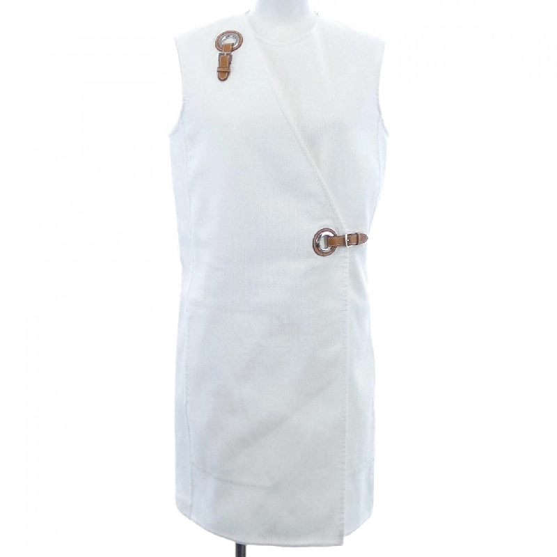 HERMES ROBE PORTEFEUILL Khóa mắt xỏ 2E0527D6 Đầm - Hàng hiệu Chính hãng 813283