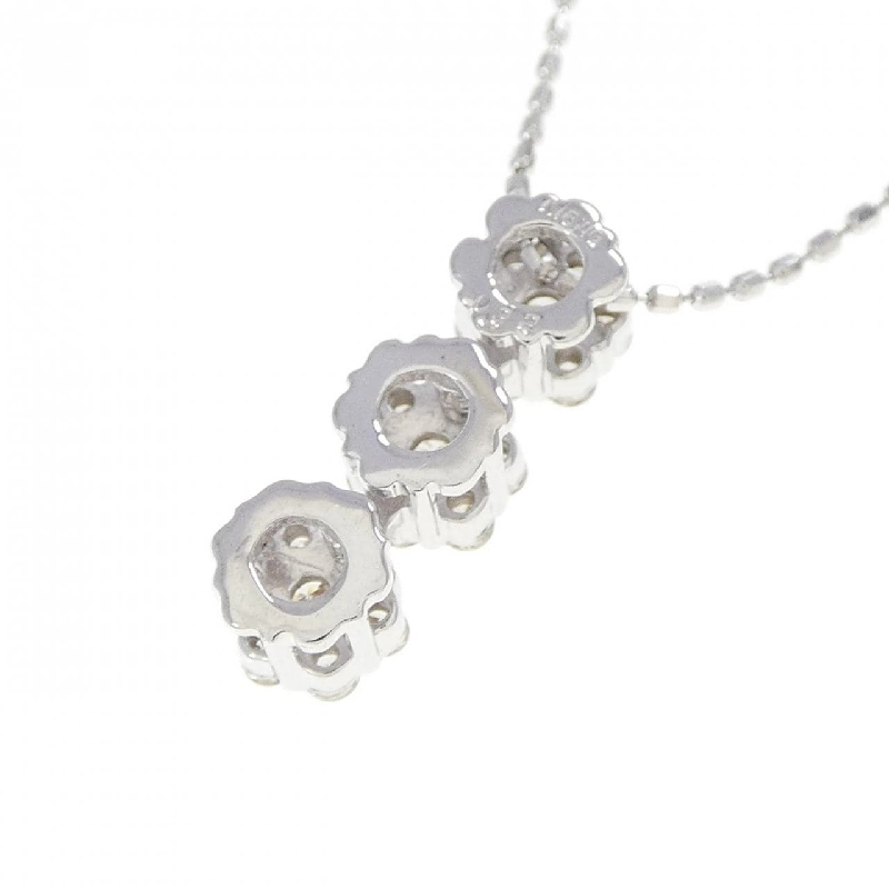 K18WG Hoa Kim Cương Dây Chuyền 0.32CT - Hàng hiệu Chính hãng 858089