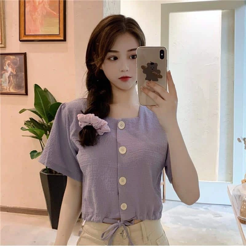 Thanh lý áo croptop tím 0525-kb 459577
