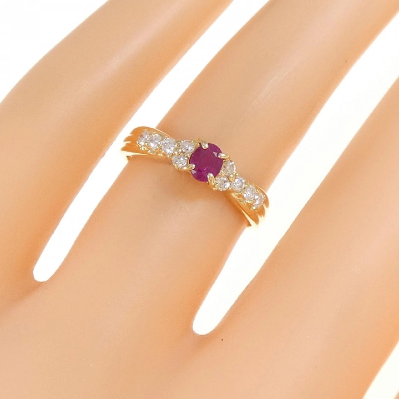 Nhẫn Ruby K18YG 0.34CT 669997