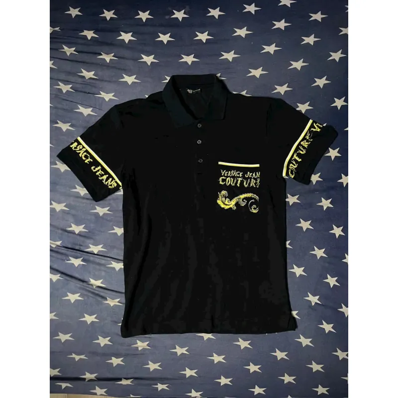 Áo polo Versace đen siêu chất 776834