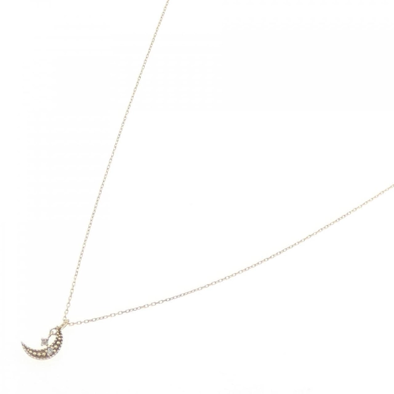 K10YG Mặt dây chuyền kim cương hình trăng 0.01CT - Hàng hiệu Chính hãng 857587