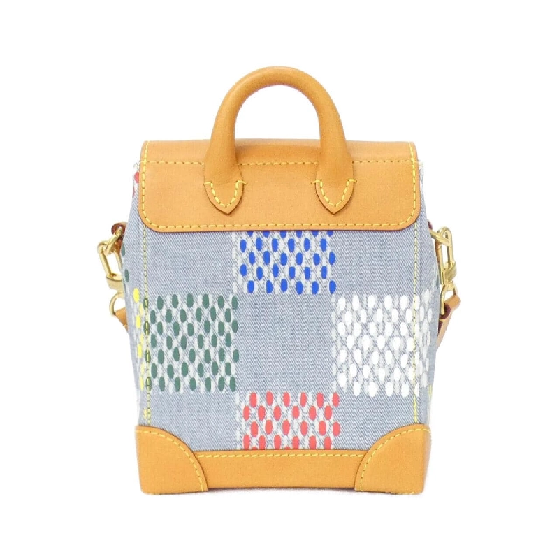 Túi đeo vai Louis Vuitton LV Bản (Denim Damier) Nano Steamer N00190 608525