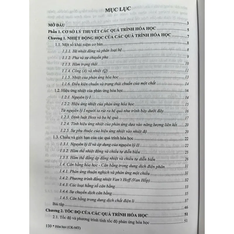 HÓA HỌC (Sách dành SV Đại Học các ngành Kỹ thuật) 705105