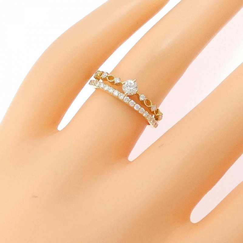 Nhẫn kim cương K18YG 0.40CT - Hàng hiệu Chính hãng 851061