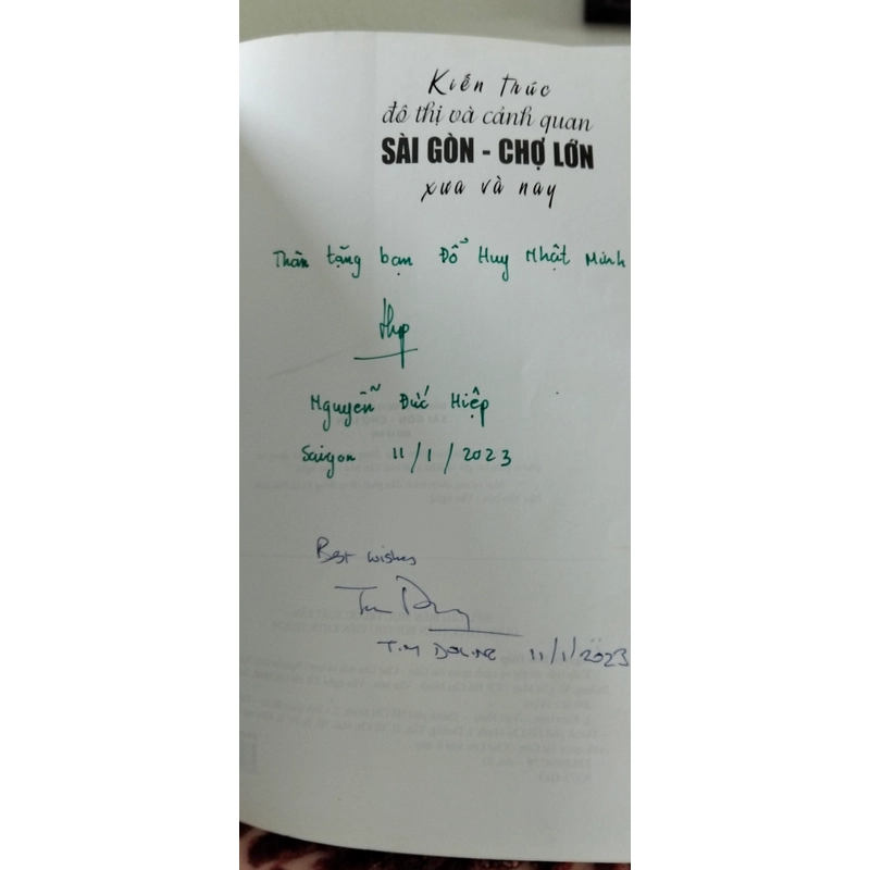 Sài Gòn Chợ Lớn Xưa và Nay - Chữ ký 02 đồng tác giả cực hiếm (chưa từng có) 541355