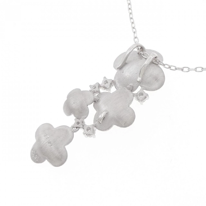 K18WG Hoa Kim Cương Dây Chuyền 0.21CT - Hàng hiệu Chính hãng 859795