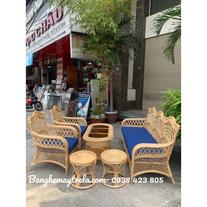 Sofa mây phòng khách hiện đại giá rẻ 551009