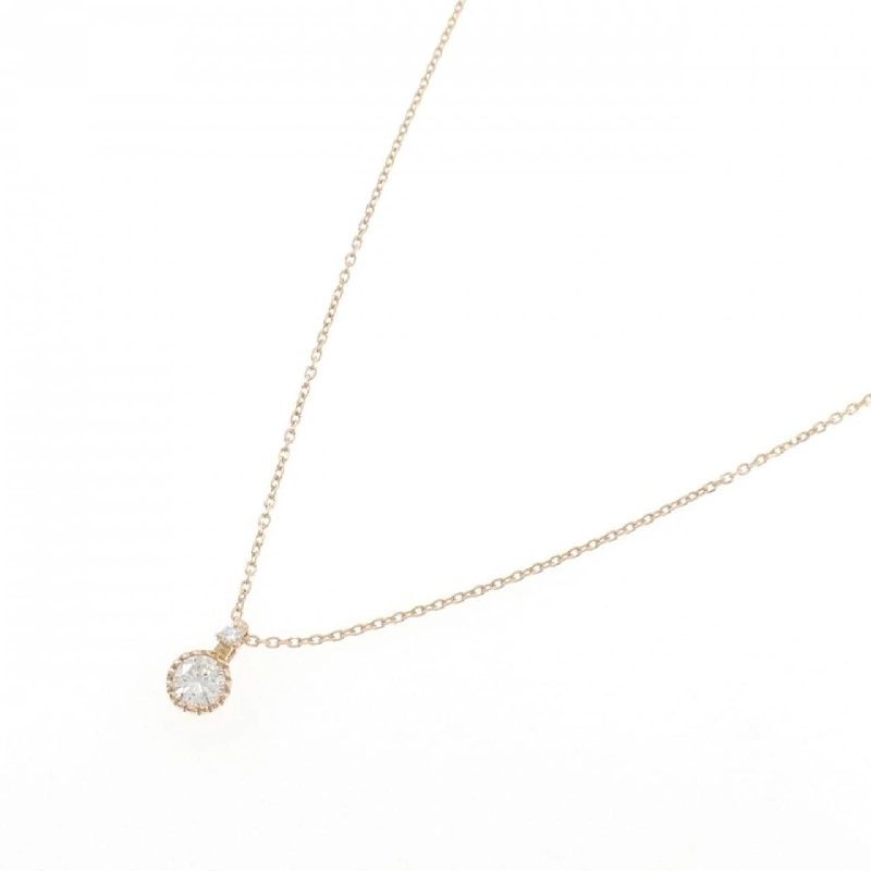 K18PG Dây chuyền kim cương 0.205CT - Hàng hiệu Chính hãng 860048